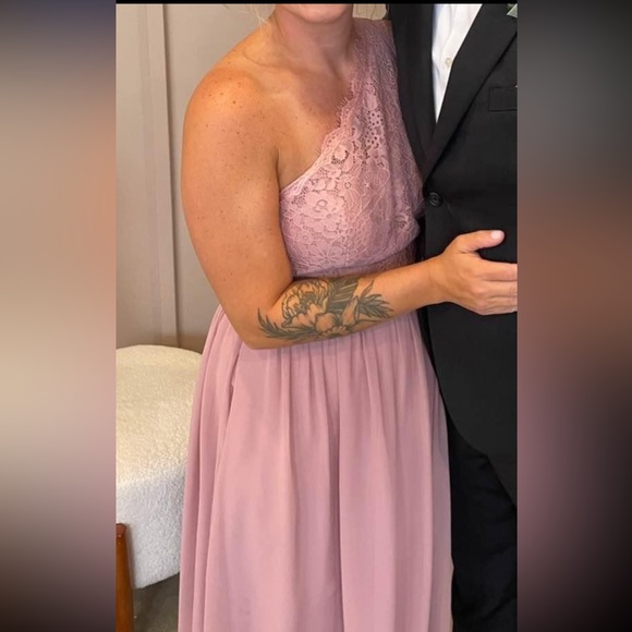 Dusty Rose Bridesmaids Dress size 10 - Picture 2 of 3